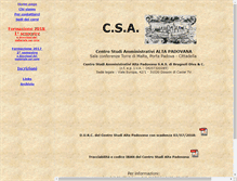 Tablet Screenshot of centrostudialtapadovana.it